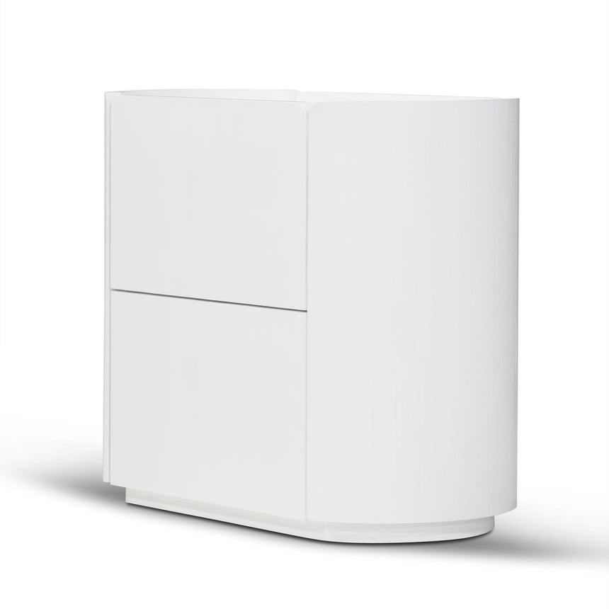 60cm Bedside Table | White Oak | Myka Home - View 6