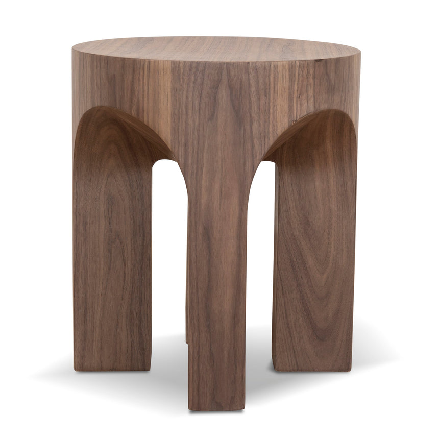 49.5cm Round Side Table | Walnut | Myka Home - View 4