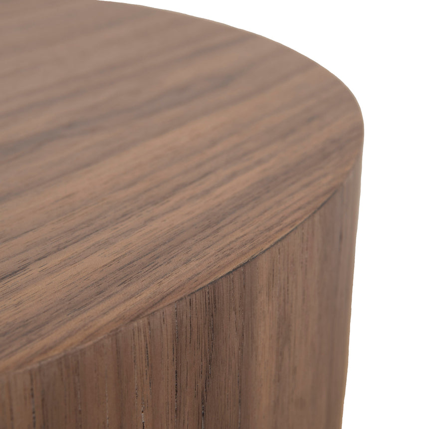 49.5cm Round Side Table | Walnut | Myka Home - View 7