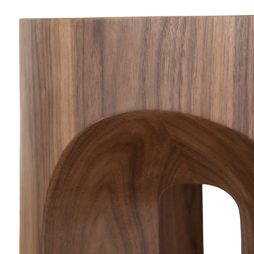 49.5cm Round Side Table | Walnut | Myka Home - View 8