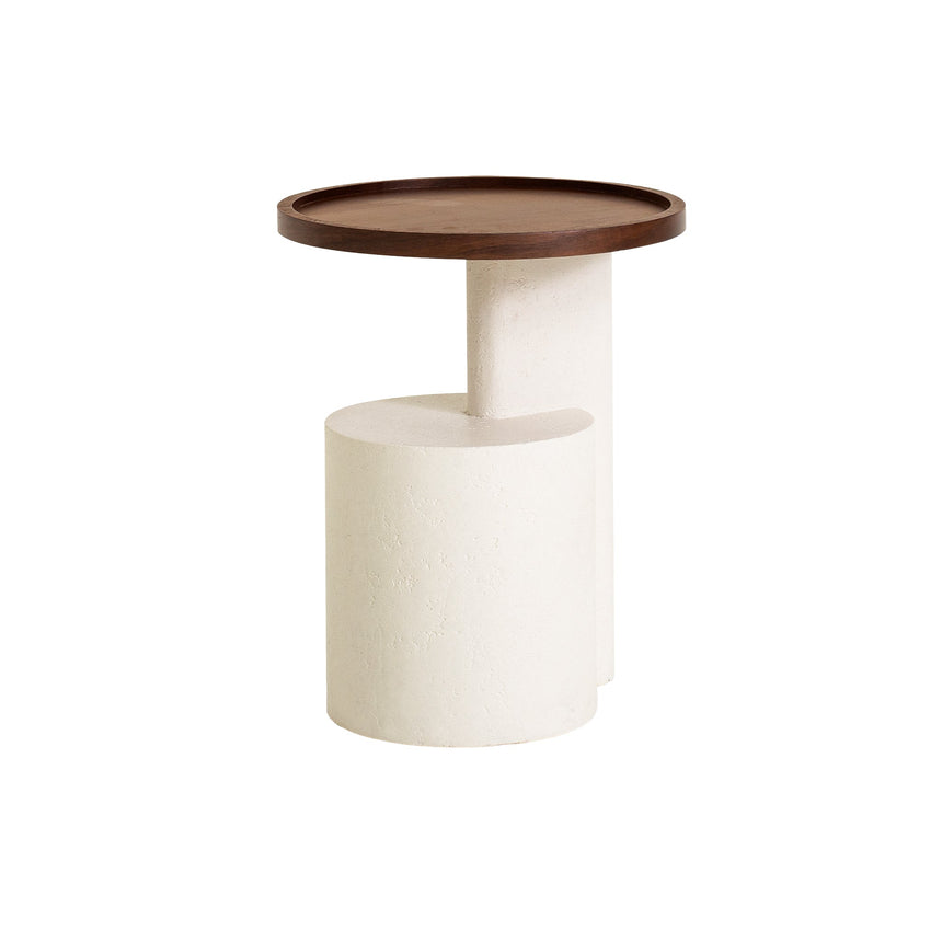 White Side Table | Walnut | Myka Home