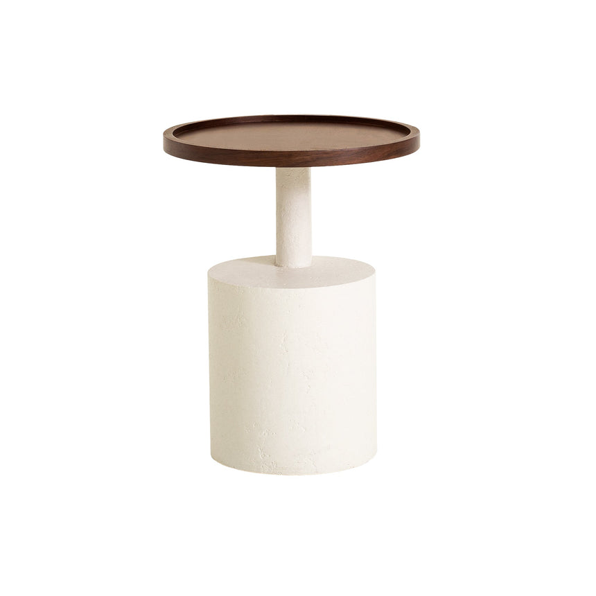 White Side Table | Walnut | Myka Home - View 5