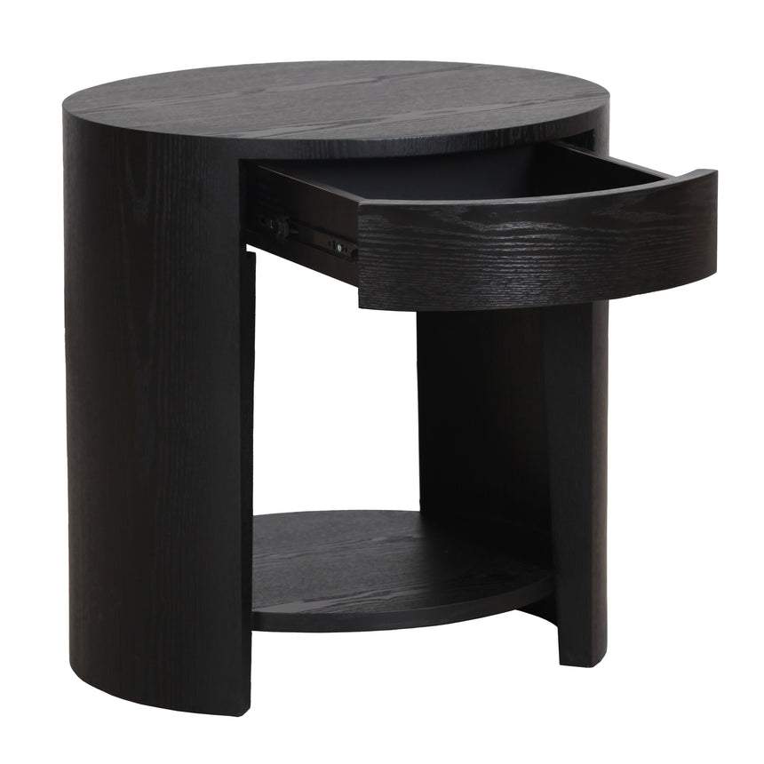 55cm Side Table | Full Black | Myka Home - View 5