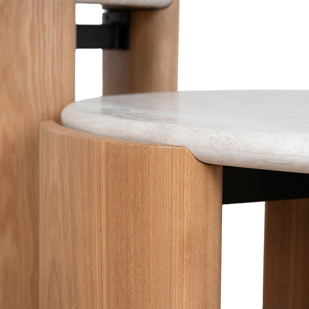 Nested Travertine Coffee Table | Natural | Myka Home - View 3