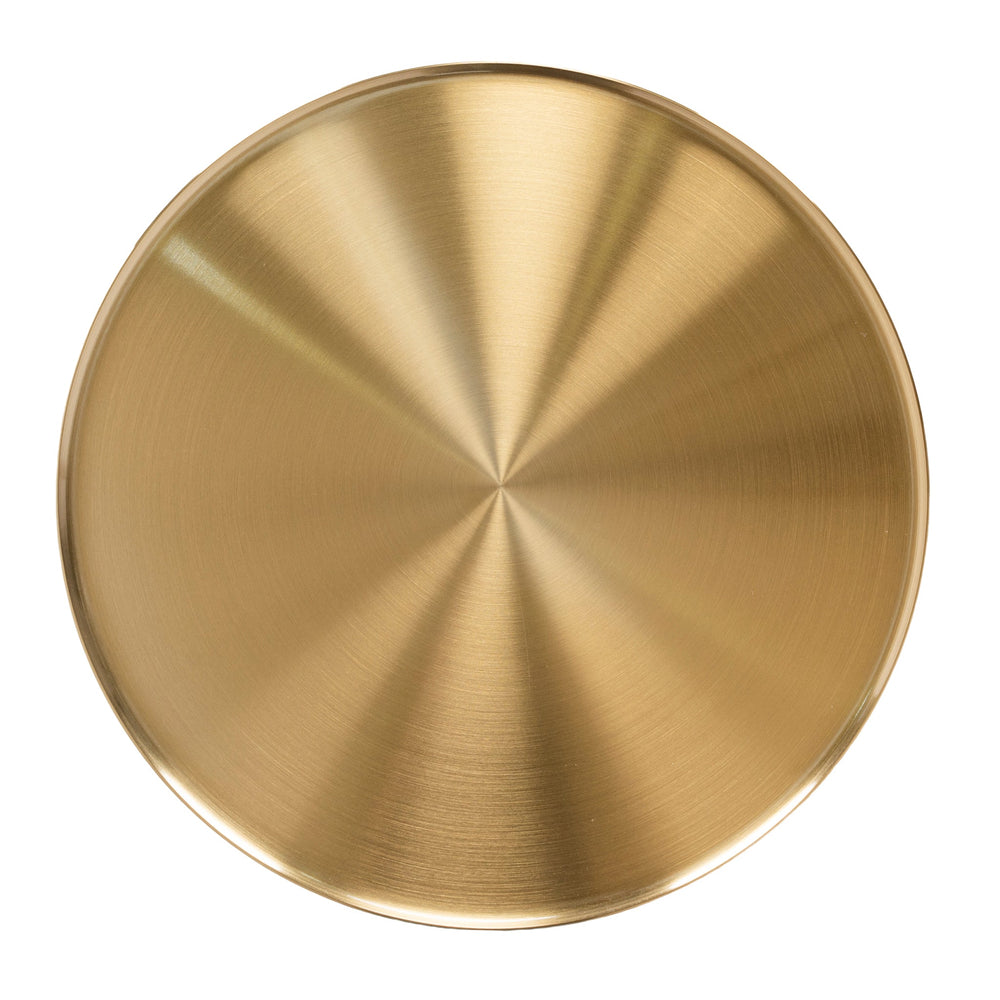 45cm Brushed Gold Side Table | Green Crystal | Myka Home - View 4
