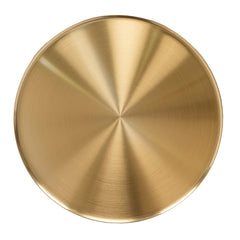 45cm Brushed Gold Side Table | Green Crystal | Myka Home