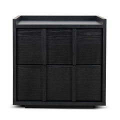 50cm Bedside Table | Black | Myka Home