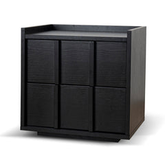 50cm Bedside Table | Black | Myka Home