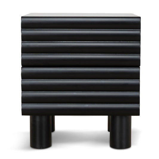 48cm Bedside Table | Matte Black | Myka Home