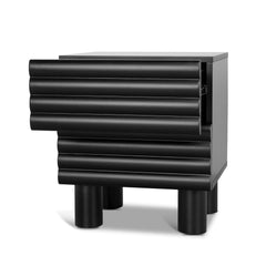 48cm Bedside Table | Matte Black | Myka Home
