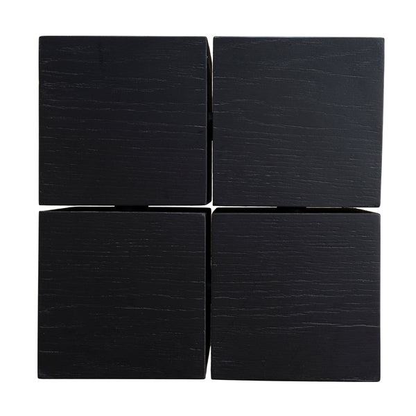 27CM Square Side Table | Full Black | Myka Home