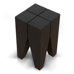 27CM Square Side Table | Full Black | Myka Home