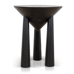 45CM Round Side Table | Full Black | Myka Home