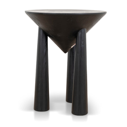 45CM Round Side Table | Full Black | Myka Home
