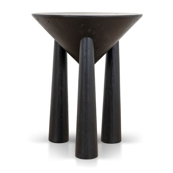 45CM Round Side Table | Full Black | Myka Home