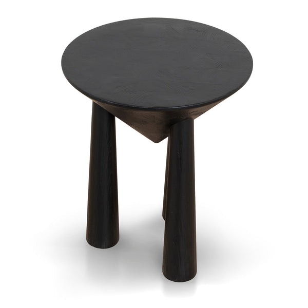 45CM Round Side Table | Full Black | Myka Home