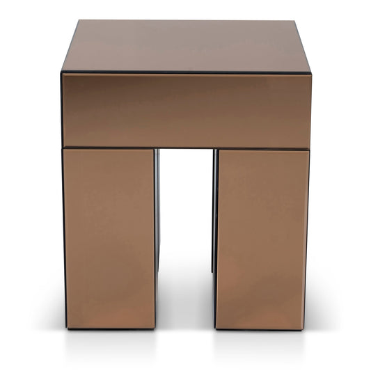 45cm Square Bedside Table | Natural | Myka Home