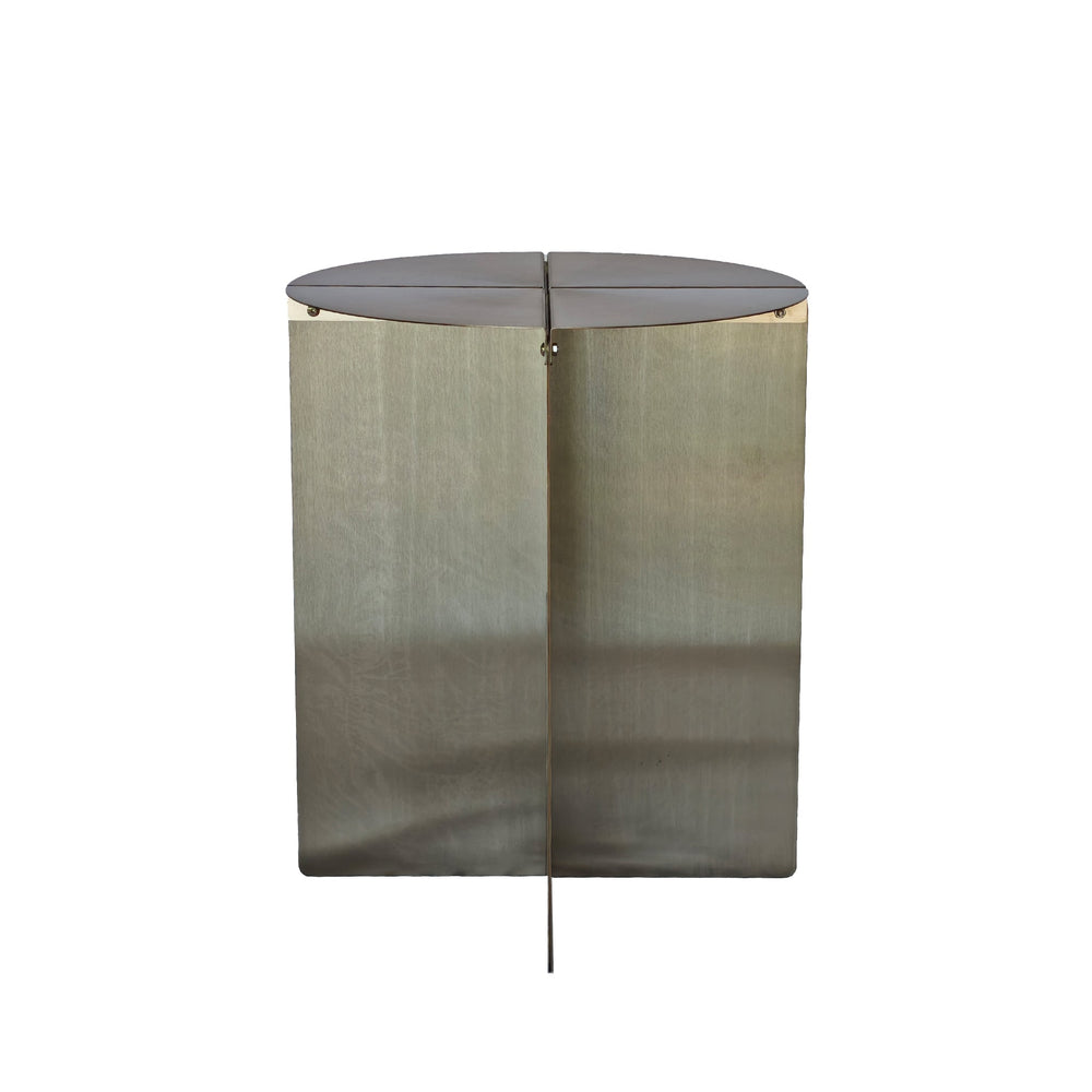 38cm Round Side Table | Stainless Steel | Myka Home - View 5