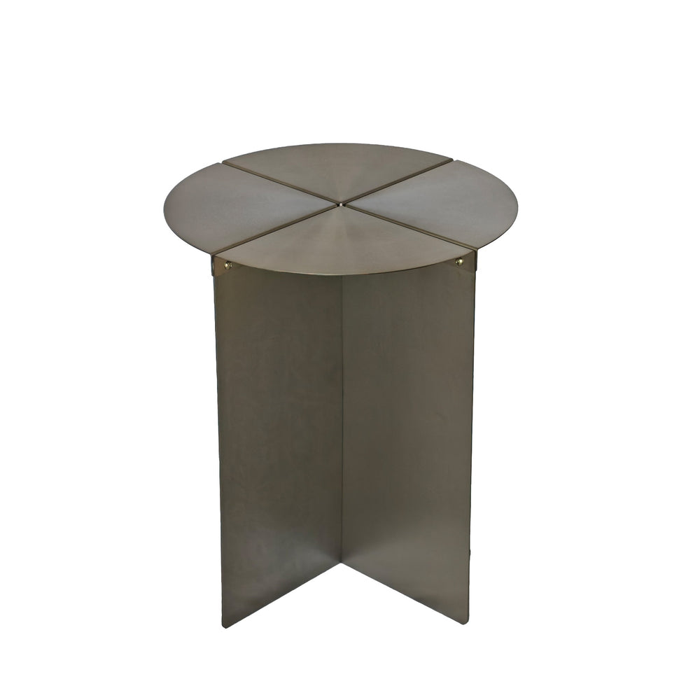 38cm Round Side Table | Stainless Steel | Myka Home - View 2