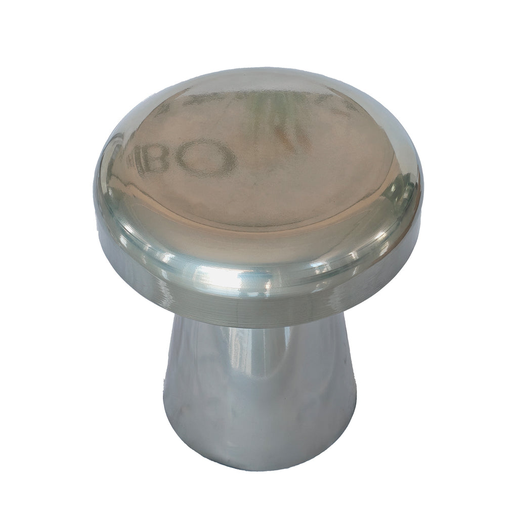 40CM Round Side Table | Powder Silver | Myka Home