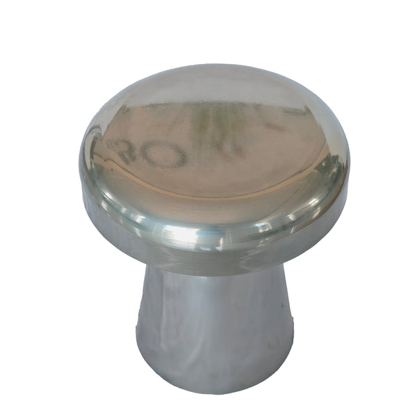 40CM Round Side Table | Powder Silver | Myka Home