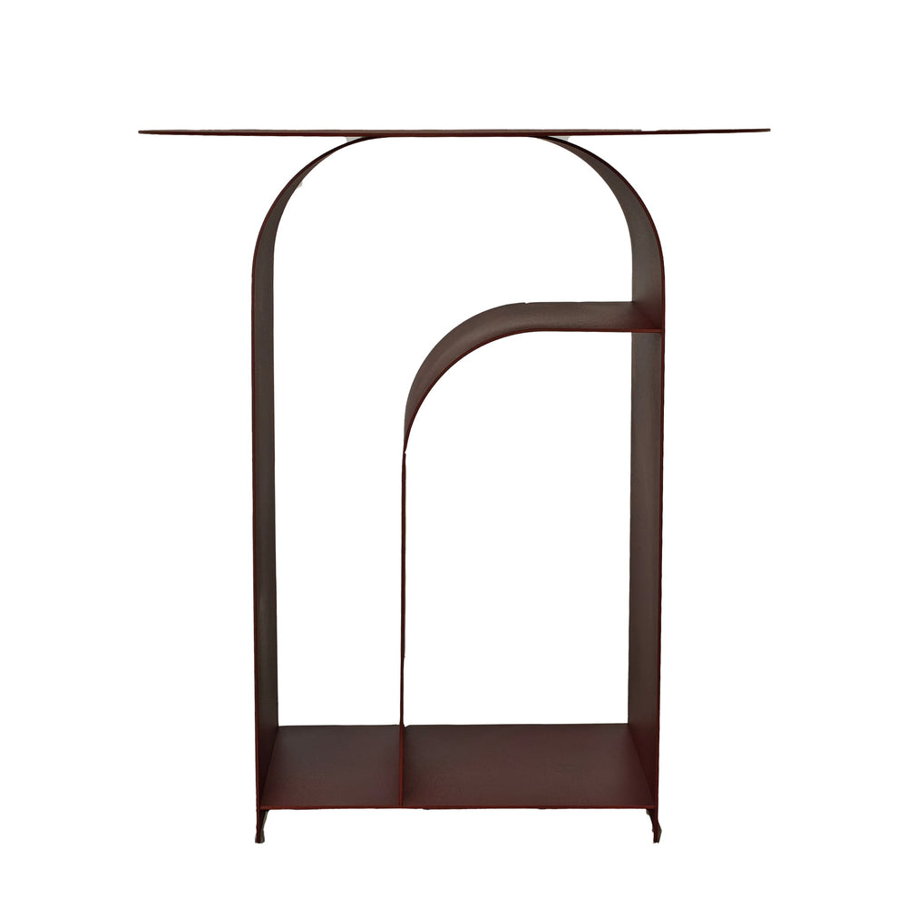 38cm Round Side Table | Burgandy Red | Myka Home - View 4