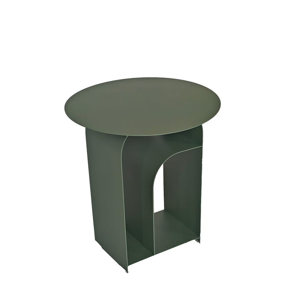38cm Round Side Table | Sage Green | Myka Home - View 2