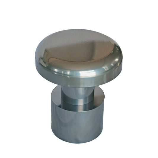 40CM Round Side Table | Powder Silver | Myka Home