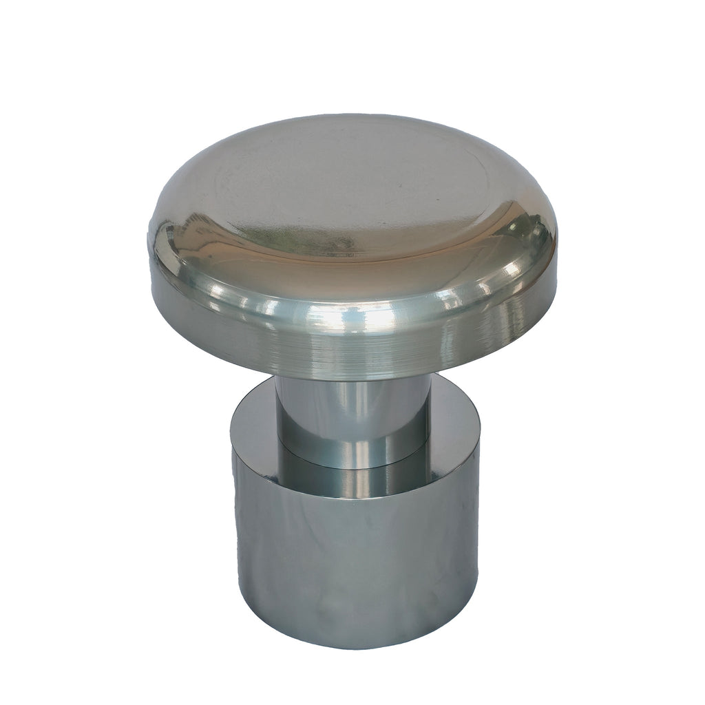 40CM Round Side Table | Powder Silver | Myka Home