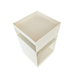 35CM Square Side Table | Ivory White | Myka Home