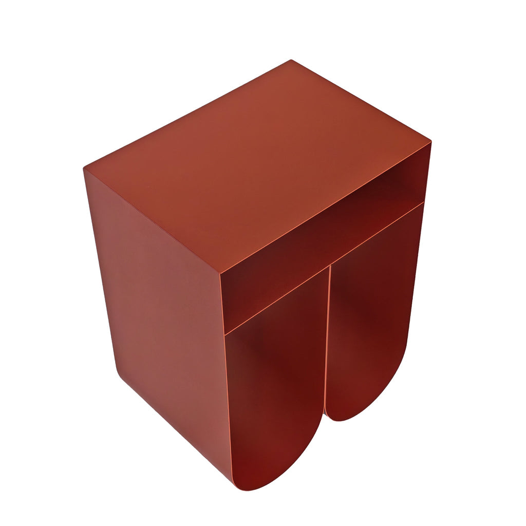 35.5CM Side Table | Burgundy Red | Myka Home