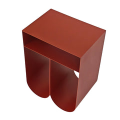 35.5CM Side Table | Burgundy Red | Myka Home