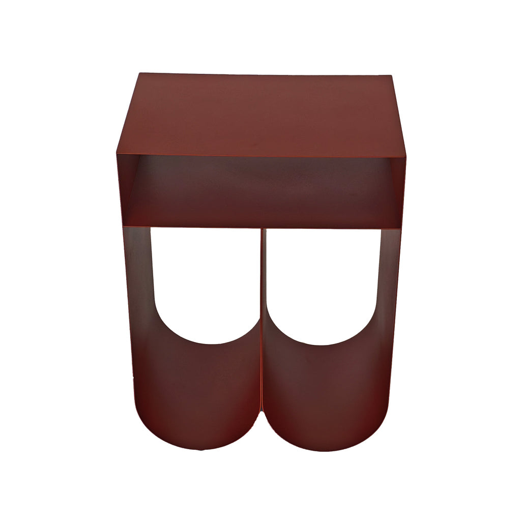 35.5CM Side Table | Burgundy Red | Myka Home