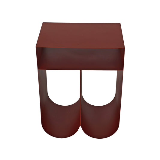 35.5CM Side Table | Burgundy Red | Myka Home