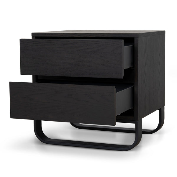 55cm Bedside Table | Dark Walnut | Myka Home - View 3