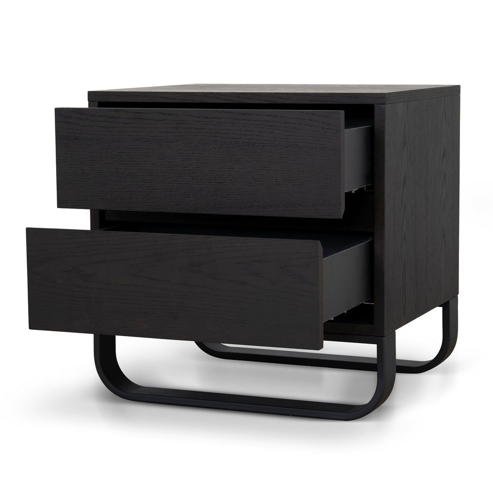 55cm Bedside Table | Dark Walnut | Myka Home - View 3