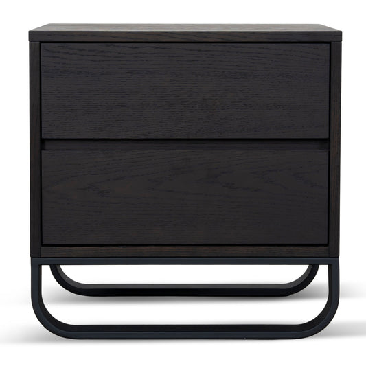 55cm Bedside Table | Dark Walnut | Myka Home