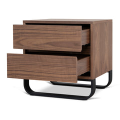 55cm Bedside Table | Walnut | Myka Home