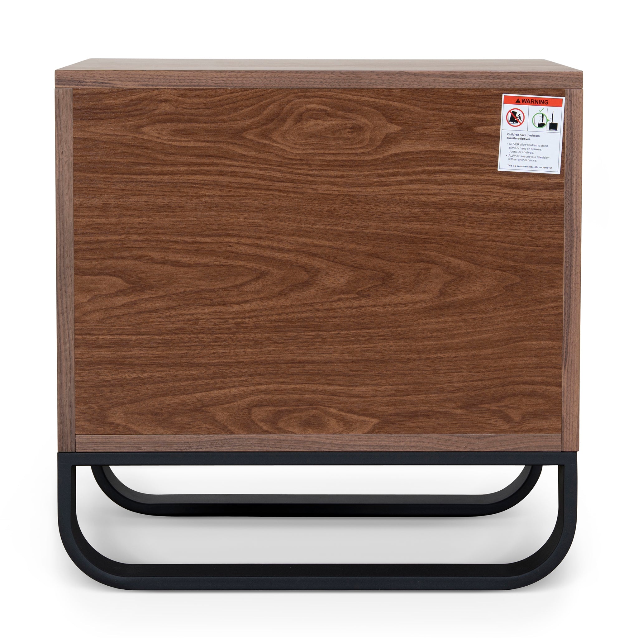 55cm Bedside Table | Walnut | Myka Home - View 5