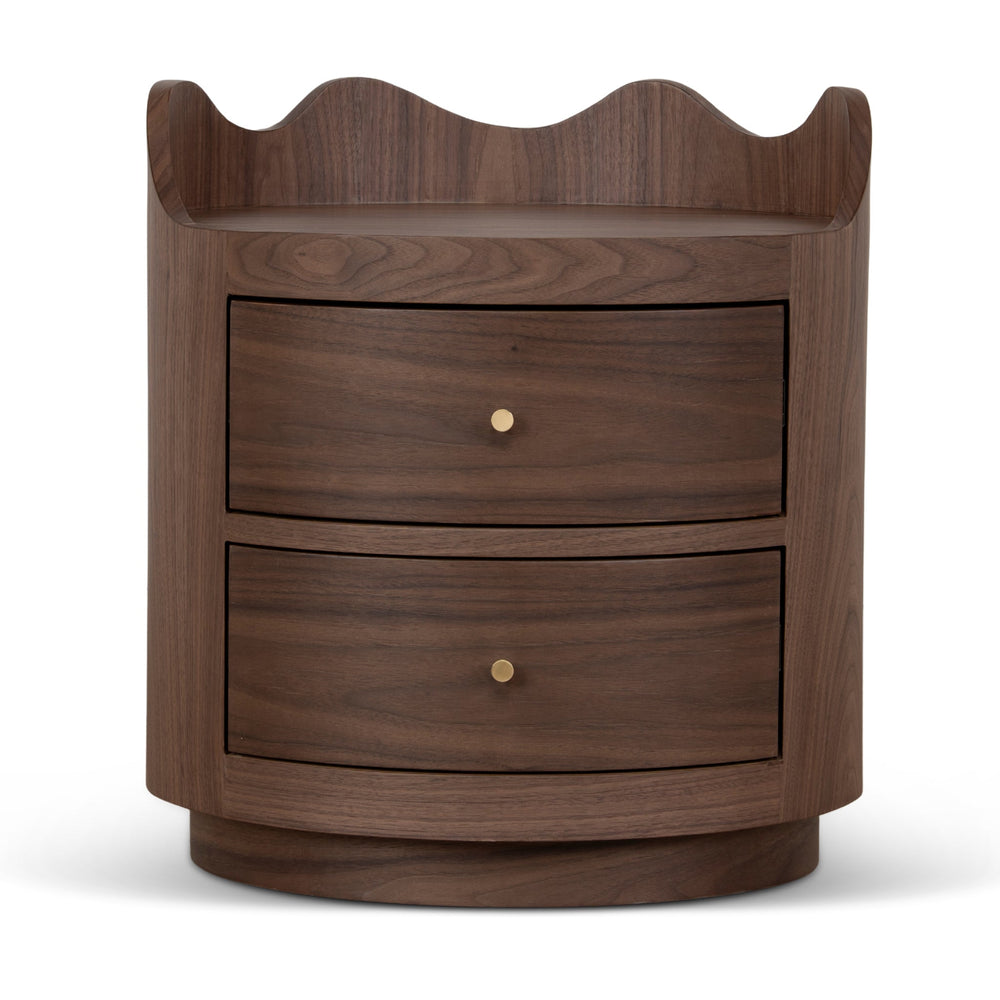 51cm Bedside Table | Walnut | Myka Home - View 2