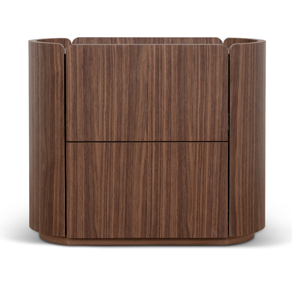60cm Bedside Table | Walnut | Myka Home - View 2
