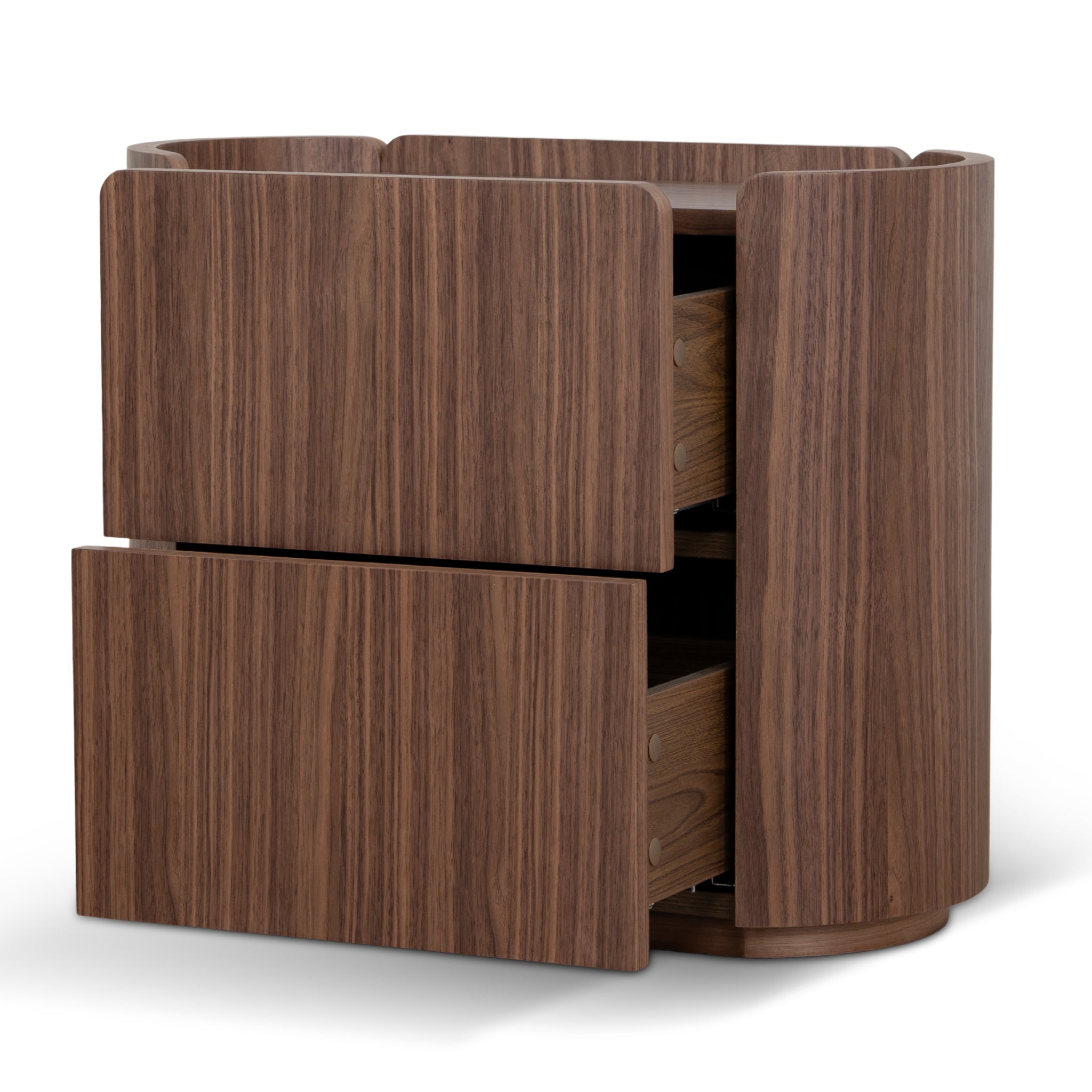 60cm Bedside Table | Walnut | Myka Home - View 3