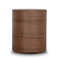 46CM Round Bedside Table | Walnut | Myka Home
