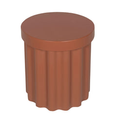 40cm Concrete Side Table | Terracotta | Myka Home