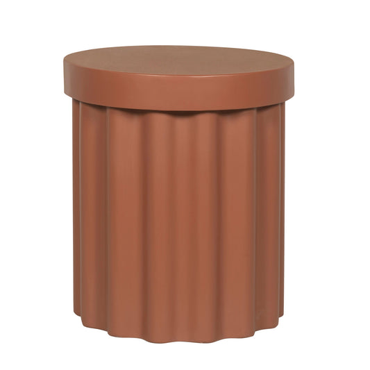 40cm Concrete Side Table | Terracotta | Myka Home