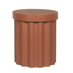 40cm Concrete Side Table | Terracotta | Myka Home