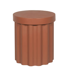 40cm Concrete Side Table | Terracotta | Myka Home