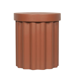 40cm Concrete Side Table | Terracotta | Myka Home