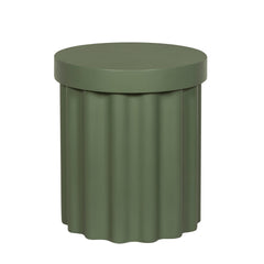 40cm Concrete Side Table | Green | Myka Home