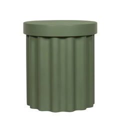 40cm Concrete Side Table | Green | Myka Home